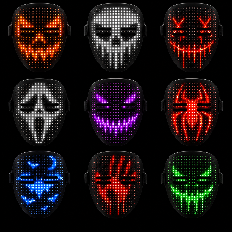 GLITCHMASK — Masque LED à détection de gestes